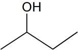 Formule topologique du butan-2-ol